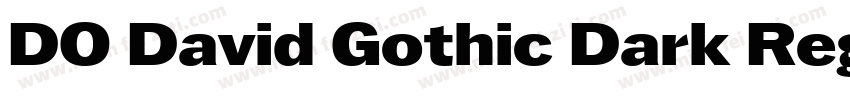 DO David Gothic Dark Regular字体转换